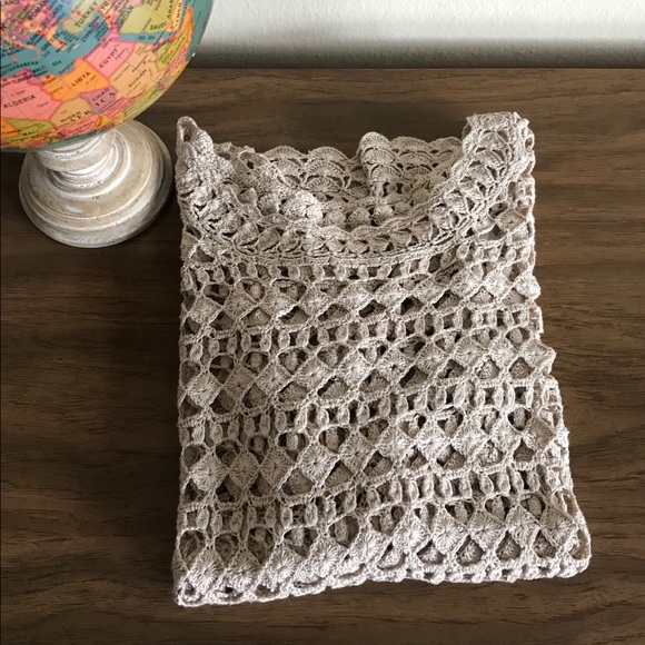 Silk and linen crochet lace sweater XS/S - Picture 16 of 16